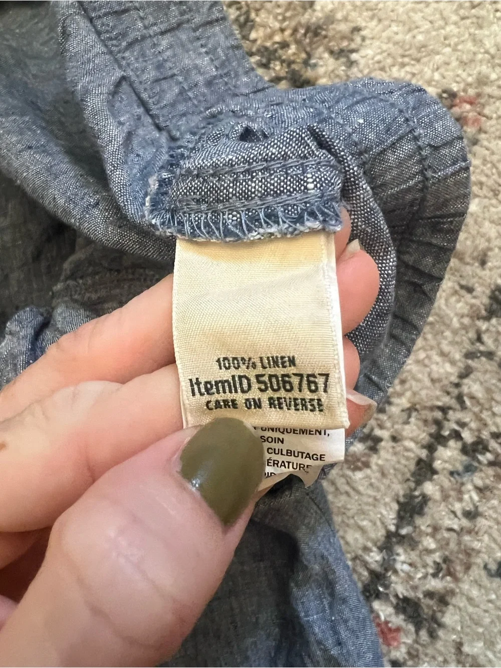 L.L.Bean Drawstring 100% Linen Beach women’s Pants Size 14